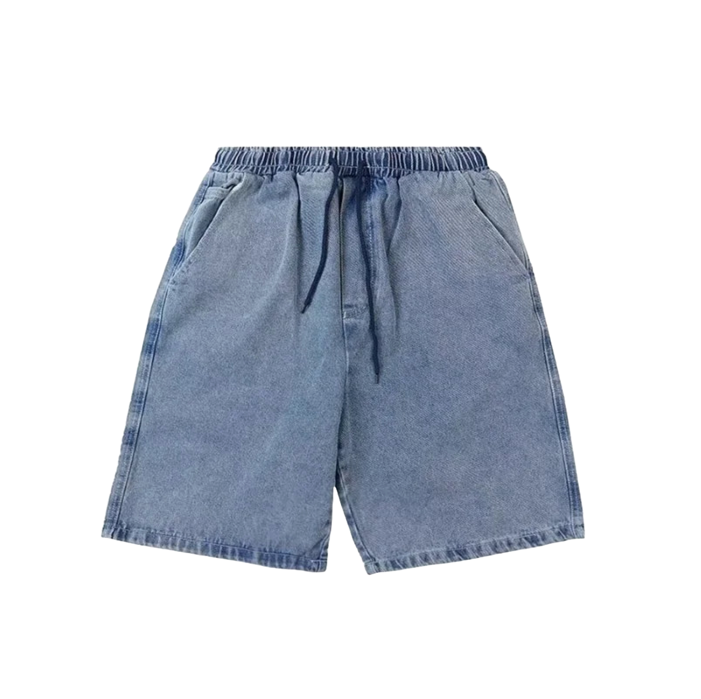 The Essential Elastic Denim Shorts